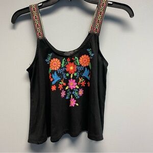 Almost Famous Black Embellished Tank Top